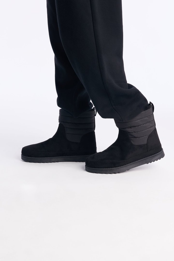 Rebel Step Faux Suede Boot - Black