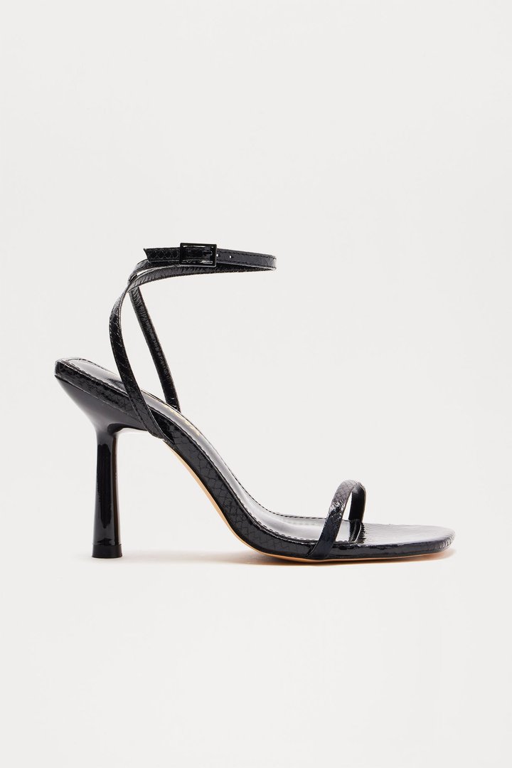 Radiant Night Heeled Sandals - Black