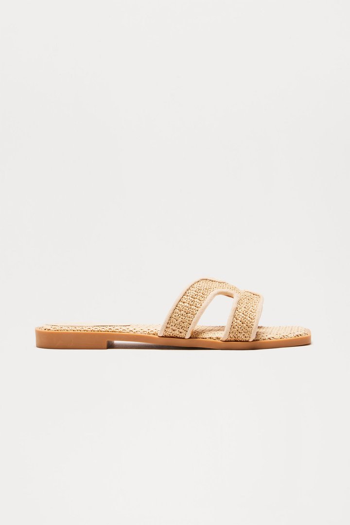 Huxton Square Toe Sandals - Nude