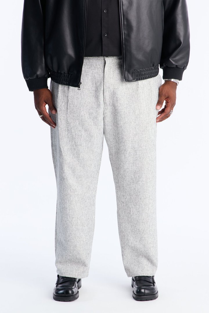 Straight Bleeker Pleated Trouser - Cream