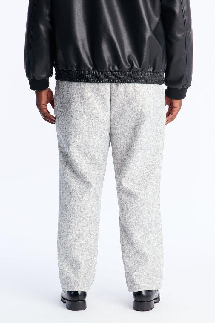 Straight Bleeker Pleated Trouser - Cream