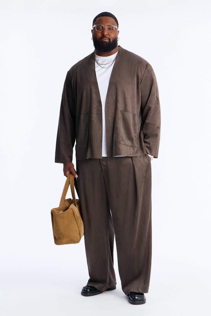 Noven Edge Suede Jacket - Grey
