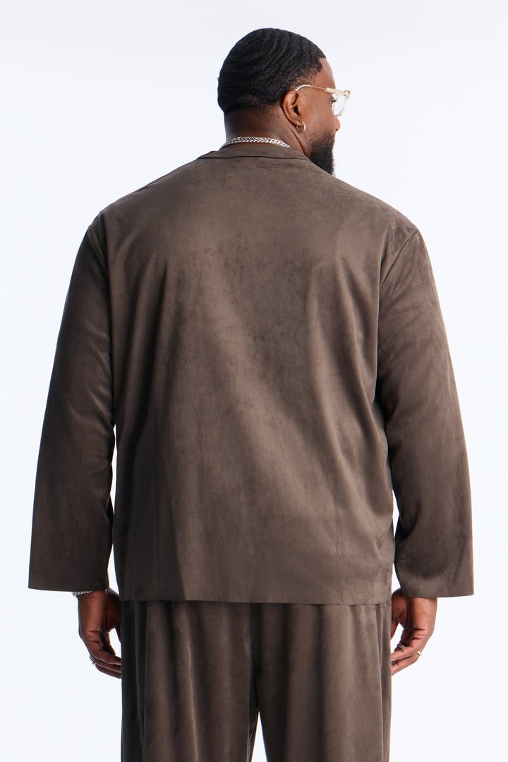 Noven Edge Suede Jacket - Grey