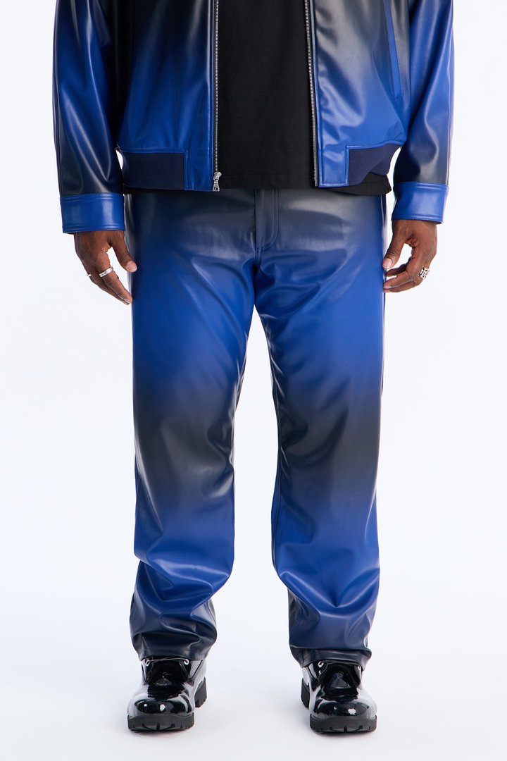 Straight Vintage Worn In Ombre Pant - Blue