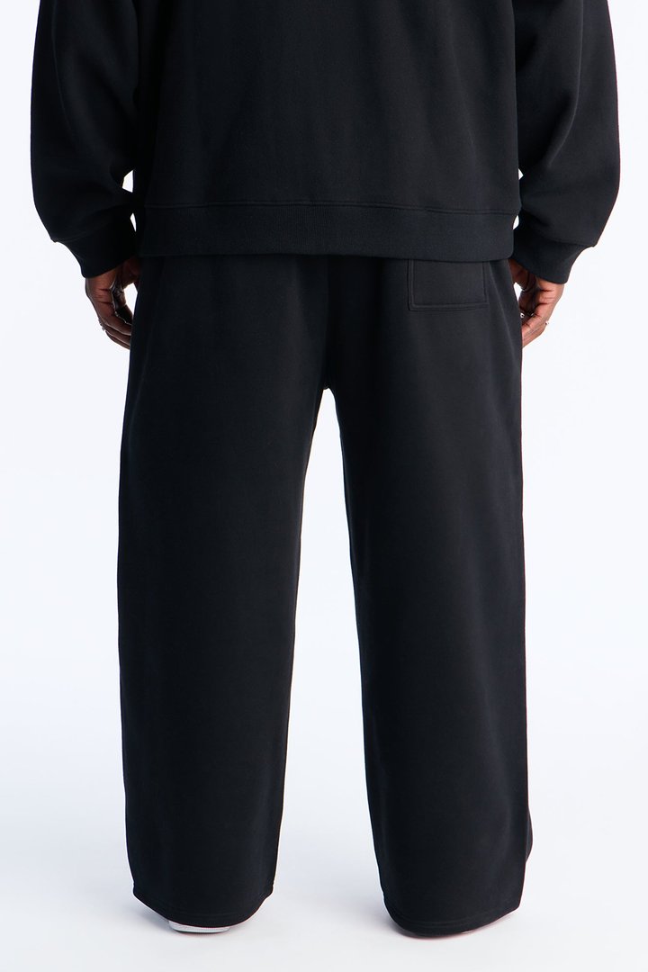 Praying Hands Wide Leg Sweatpants - Black