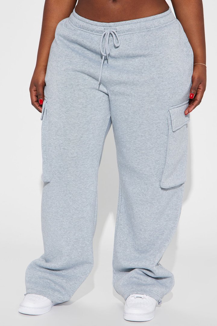 Luna Cargo Lounge Jogger - Heather Grey