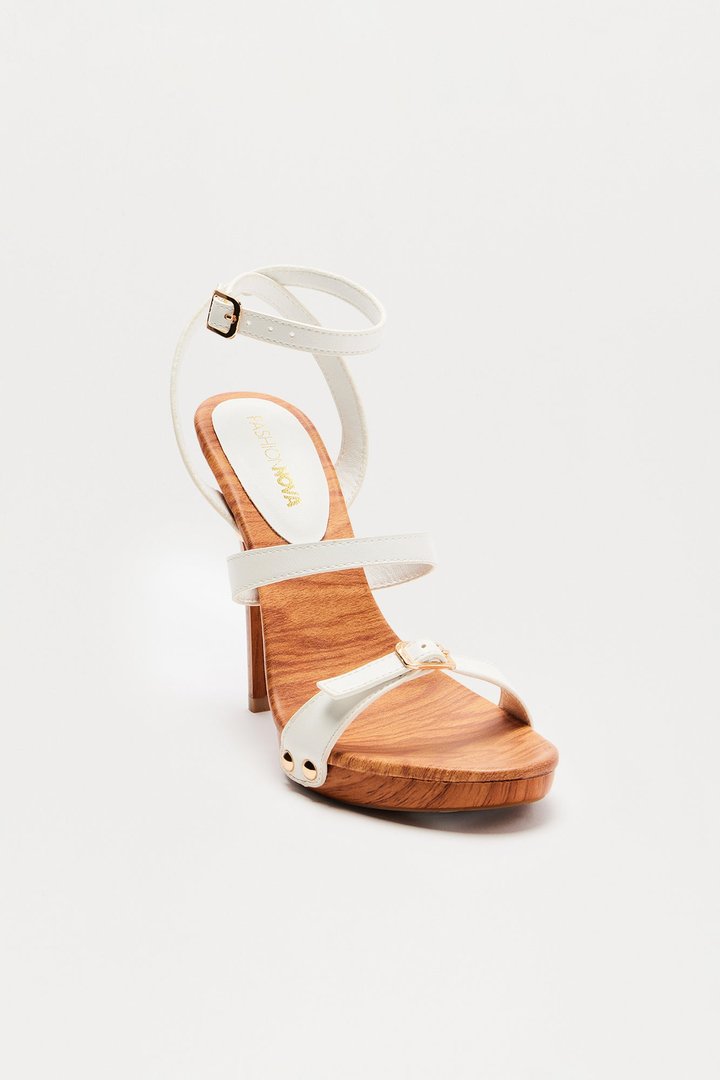 Cedar Heeled Sandals - White