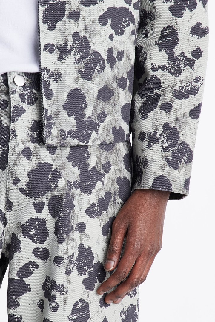 Relaxed Straight Grow Through It Cheetah Pant - Green/combo