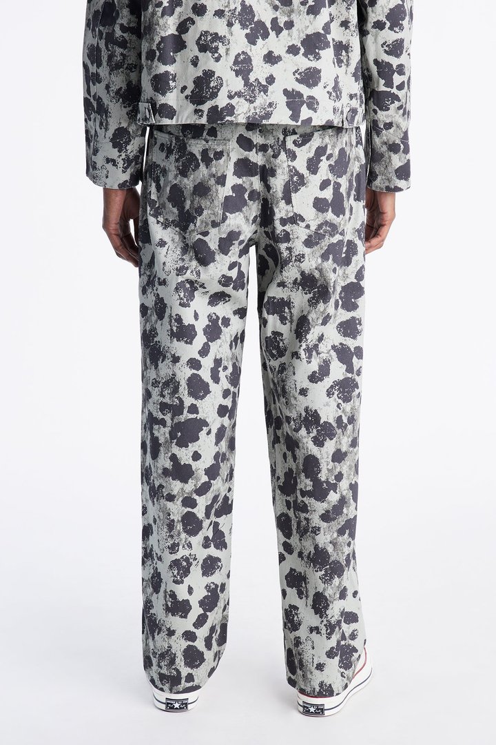Relaxed Straight Grow Through It Cheetah Pant - Green/combo
