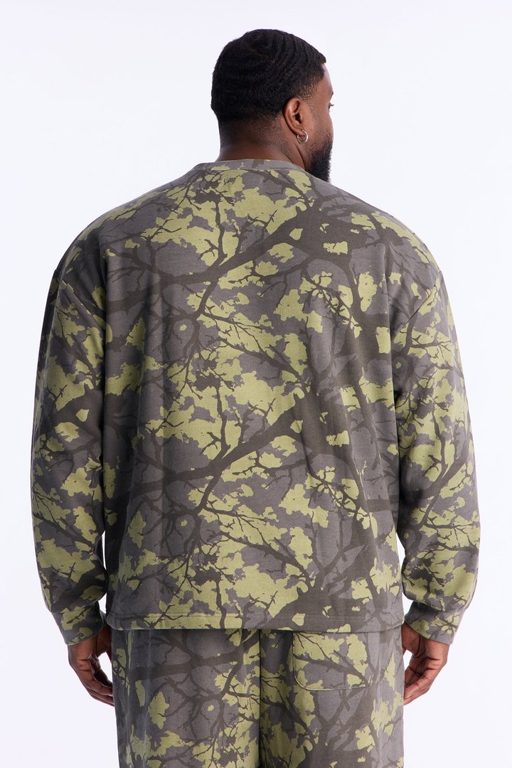 New York Camo Crew Neck Sweatshirt - Camouflage
