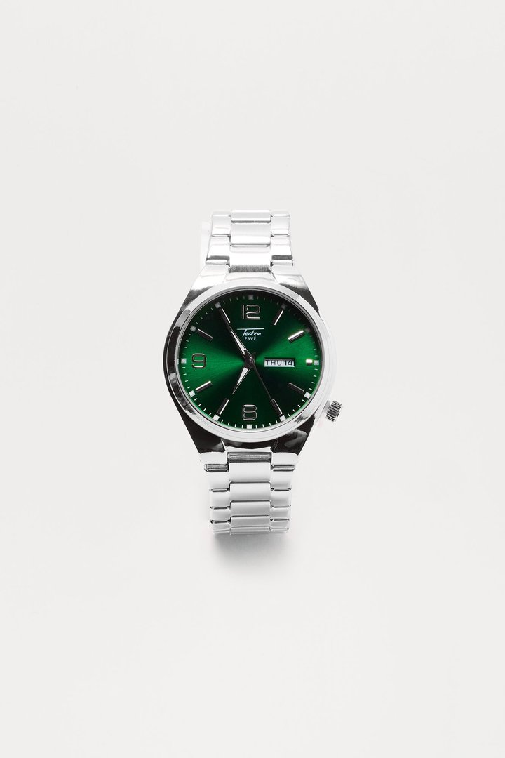 Regency Watch - Silver/Green