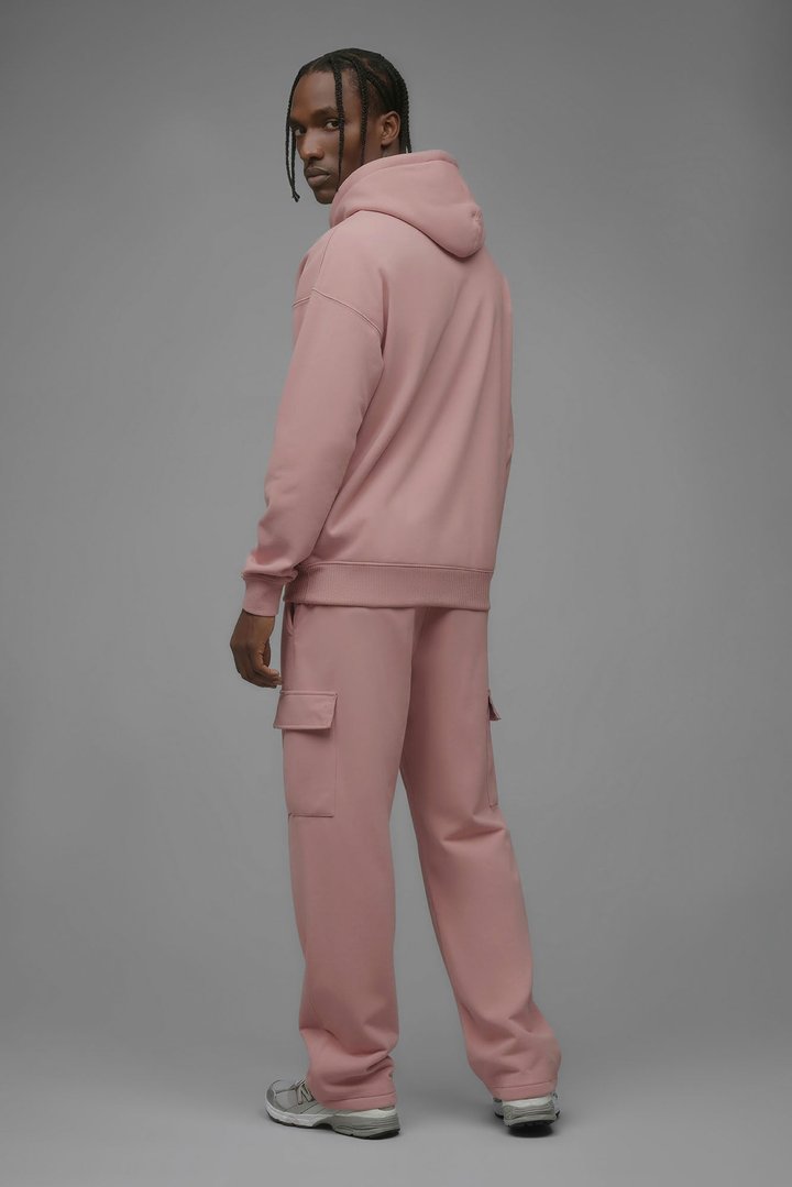 410 Oversized Zip Hoodie - Pink
