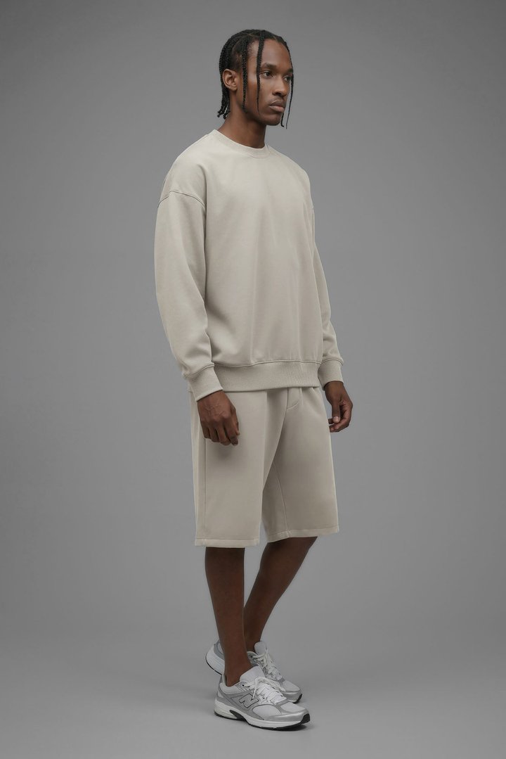 410 Oversized Crewneck - Cream
