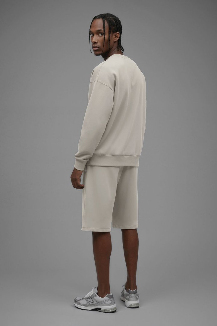 410 Oversized Crewneck - Cream