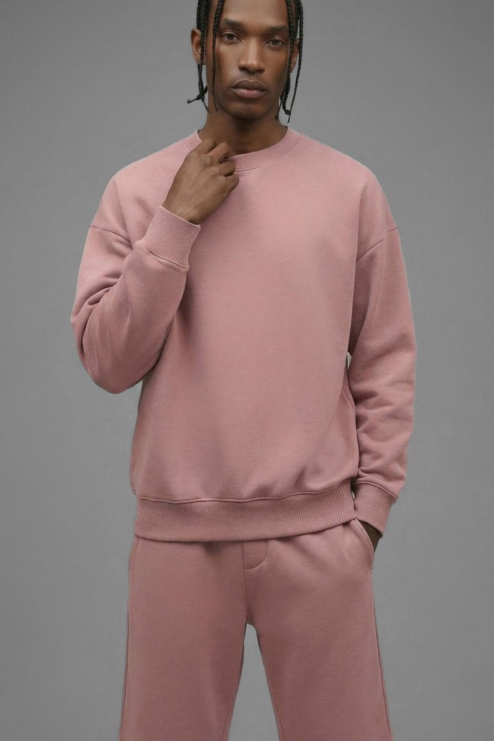 410 Oversized Crewneck - Pink
