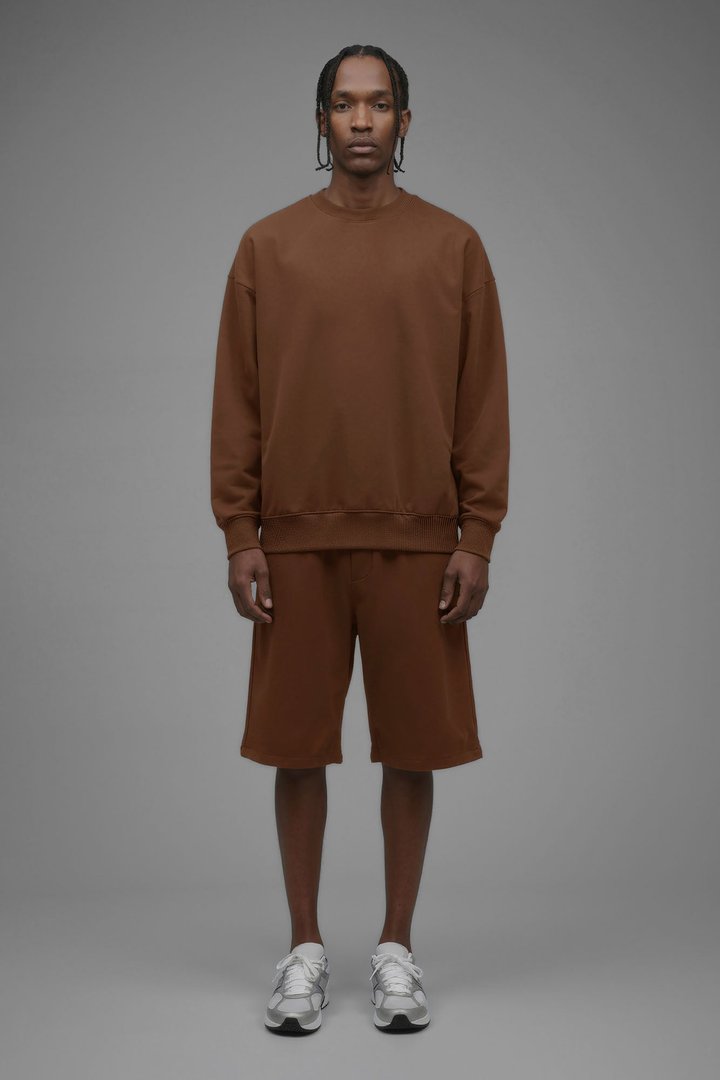 410 Oversized Crewneck - Chestnut