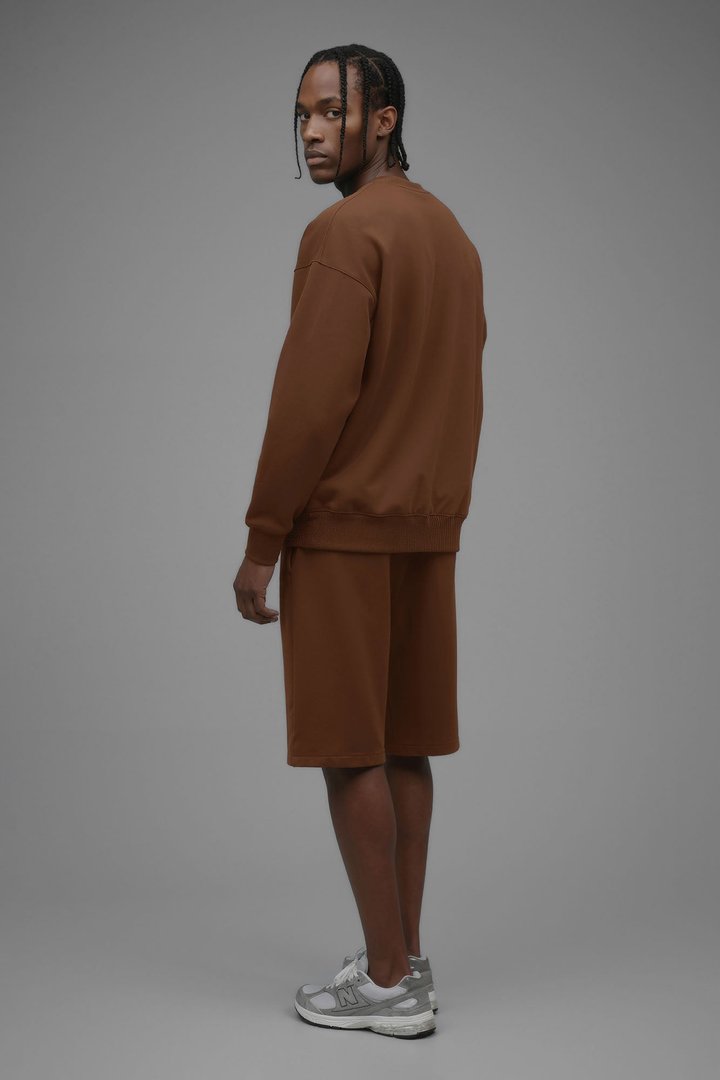 410 Oversized Crewneck - Chestnut