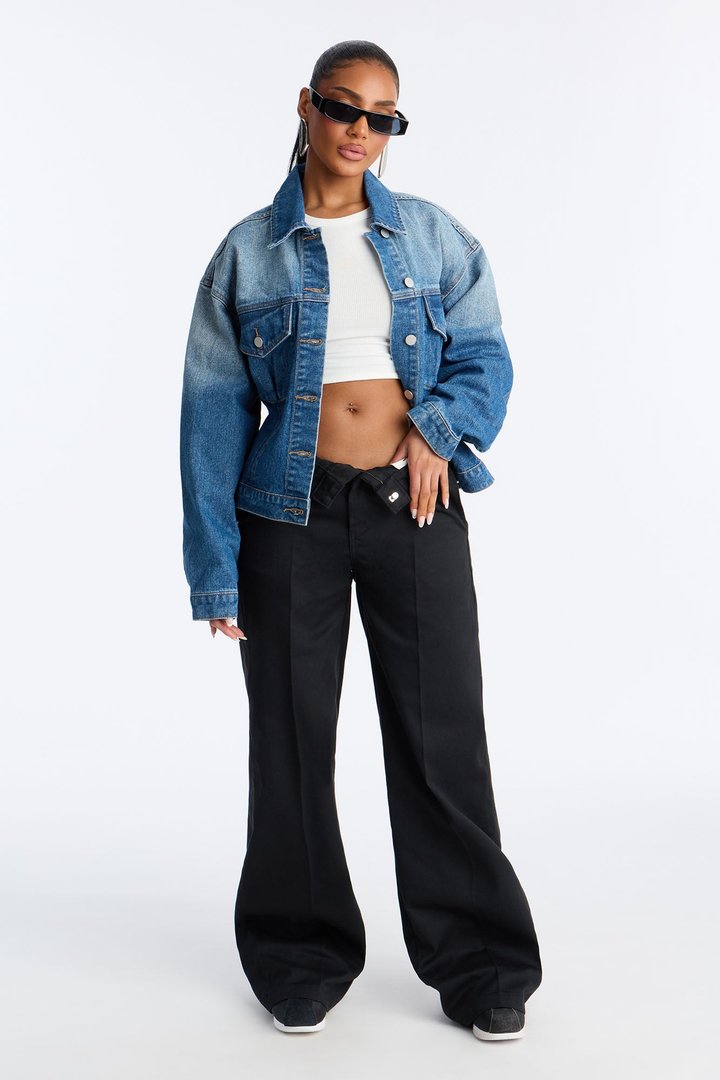 South Surrey Belted Denim Jacket - Medium Wash