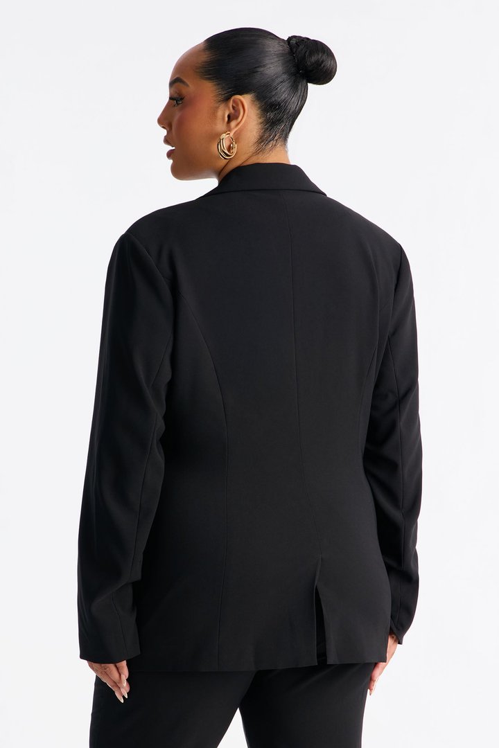 Such A Diva Blazer Capri Set - Black