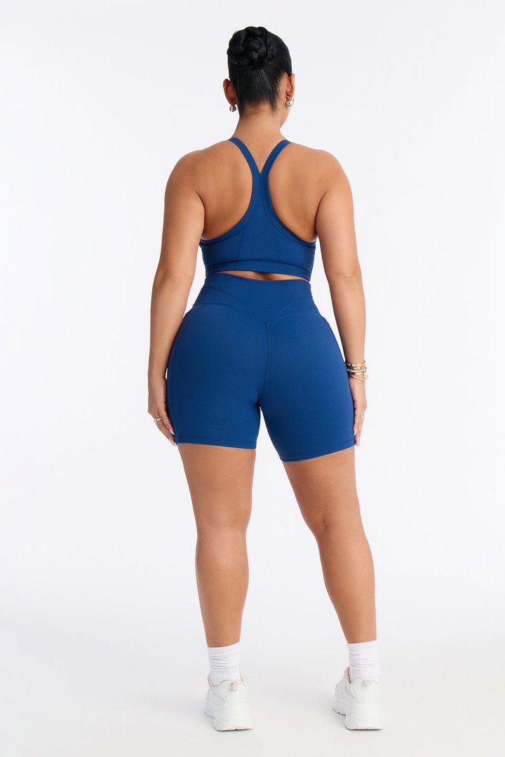 Lana Biker Short Set - Navy
