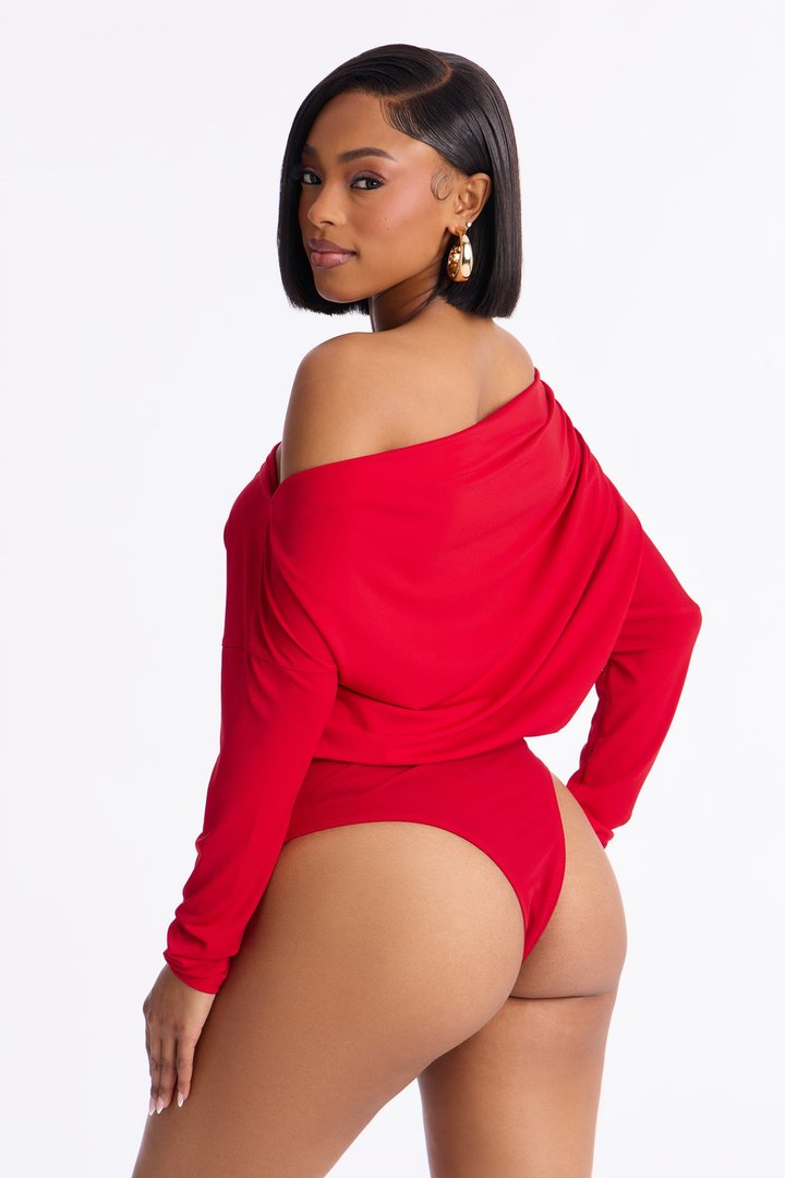 Define Me 3 Piece Scarf Pant Set - Red