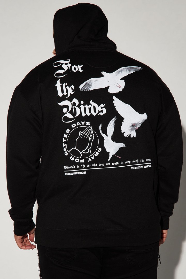For The Birds Hoodie - Black