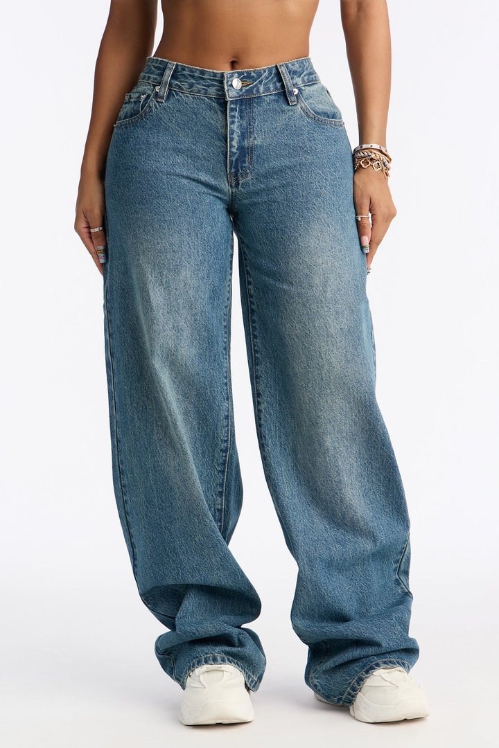 Tall Westside Low Rise Wide Leg Jean - Vintage Wash