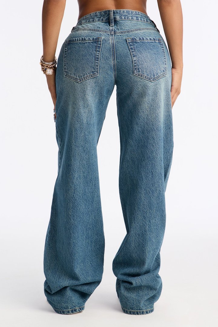 Tall Westside Low Rise Wide Leg Jean - Vintage Wash