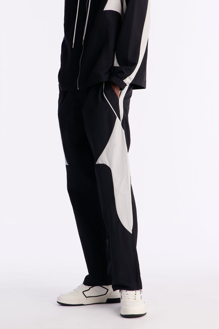Straight Aura Coded Track Pant - Black