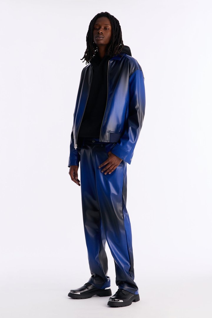 Straight Vintage Worn In Ombre Pant - Blue