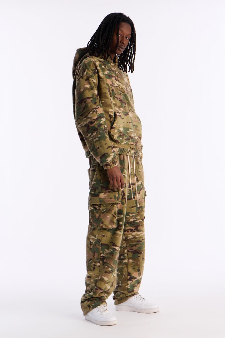 Camo Cargo Baggy Sweatspants - Camouflage