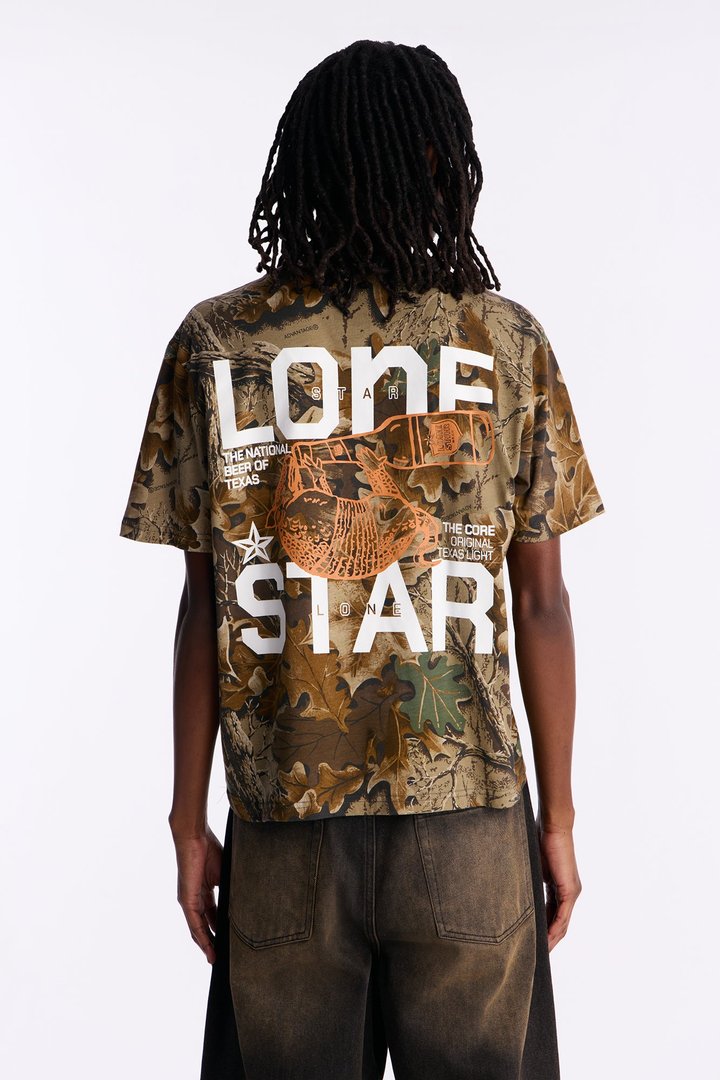 Lone Star Brewery Short Sleeve Tee - Camouflage