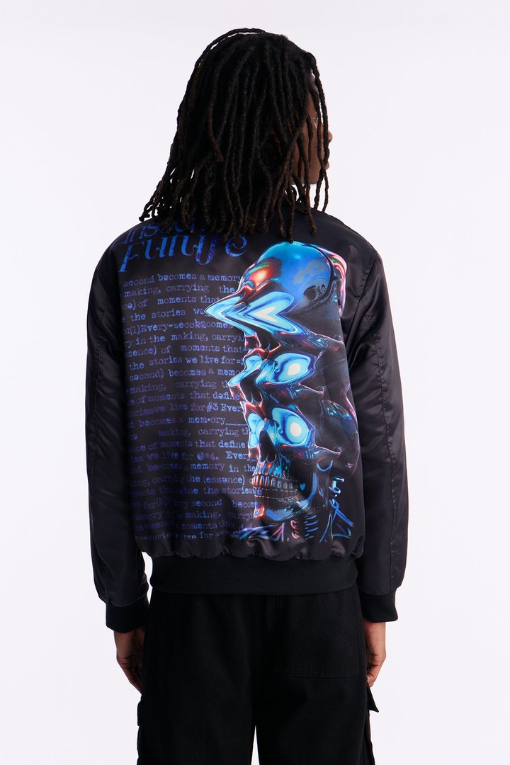 Retrofuture Street Bomber Jacket - Black