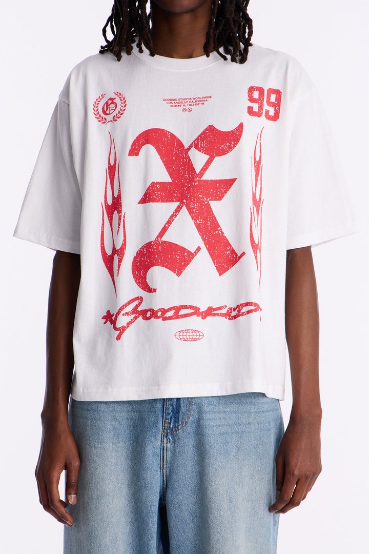 Goodkid Boxy Short Sleeve Tee - White