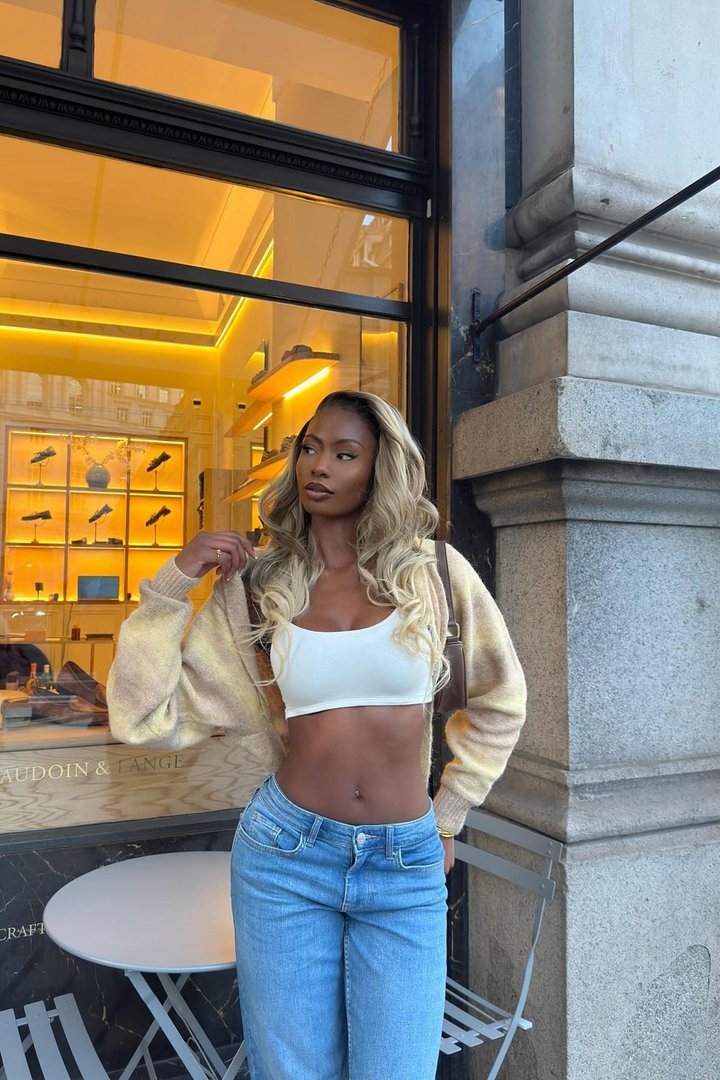 Kiki Super Cropped Top - Ivory
