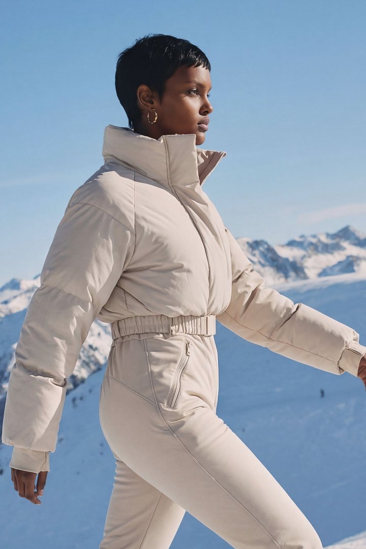 Snow Play Ski Jumpsuit - Taupe