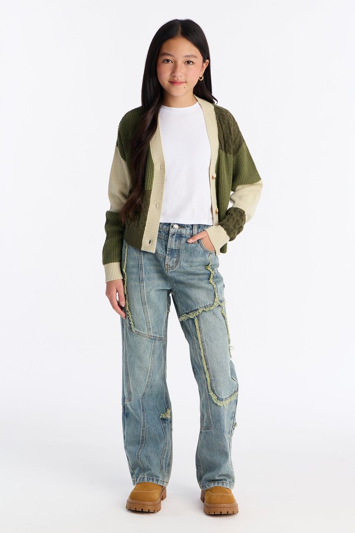 Mini Belmont Baggy Tinted Jean - Medium Wash