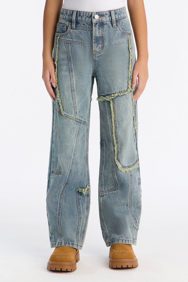 Mini Belmont Baggy Tinted Jean - Medium Wash
