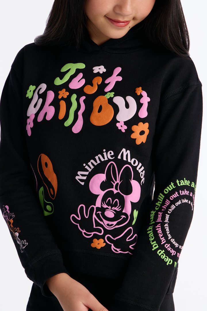 Mini Minnie Mouse Just Chill Out Jogger Pant Set - Black