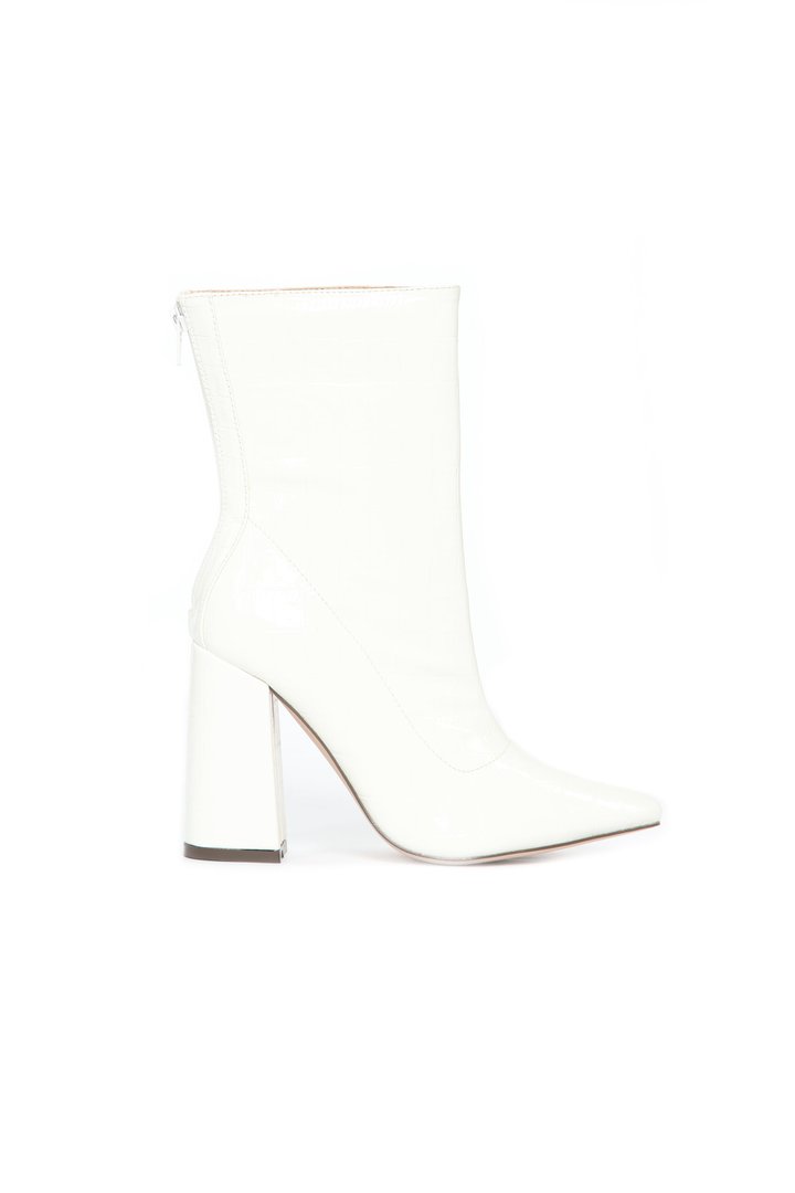 In Disguise Bootie - White Croc
