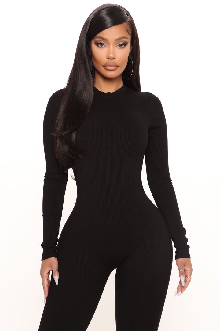 Maribel Snatched Jumpsuit - Black