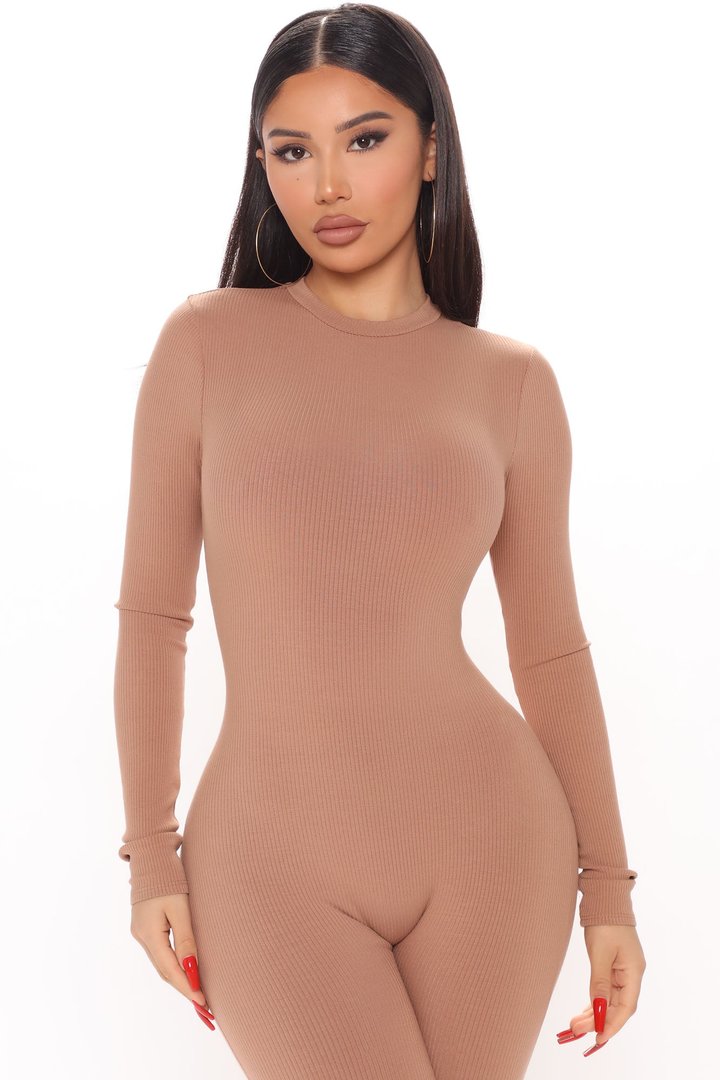Maribel Snatched Jumpsuit - Nude