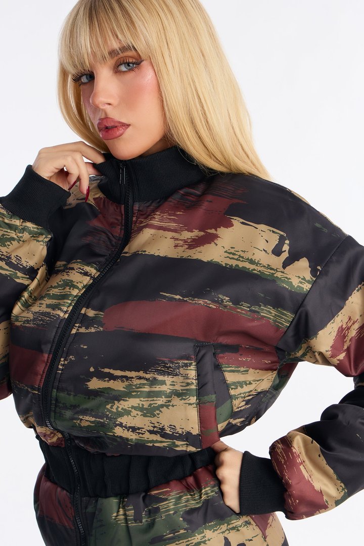 In Disguise Windbreaker Jumpsuit - Camouflage