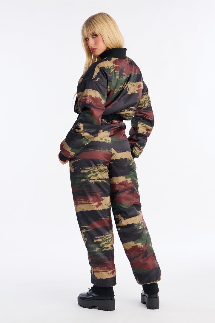 In Disguise Windbreaker Jumpsuit - Camouflage