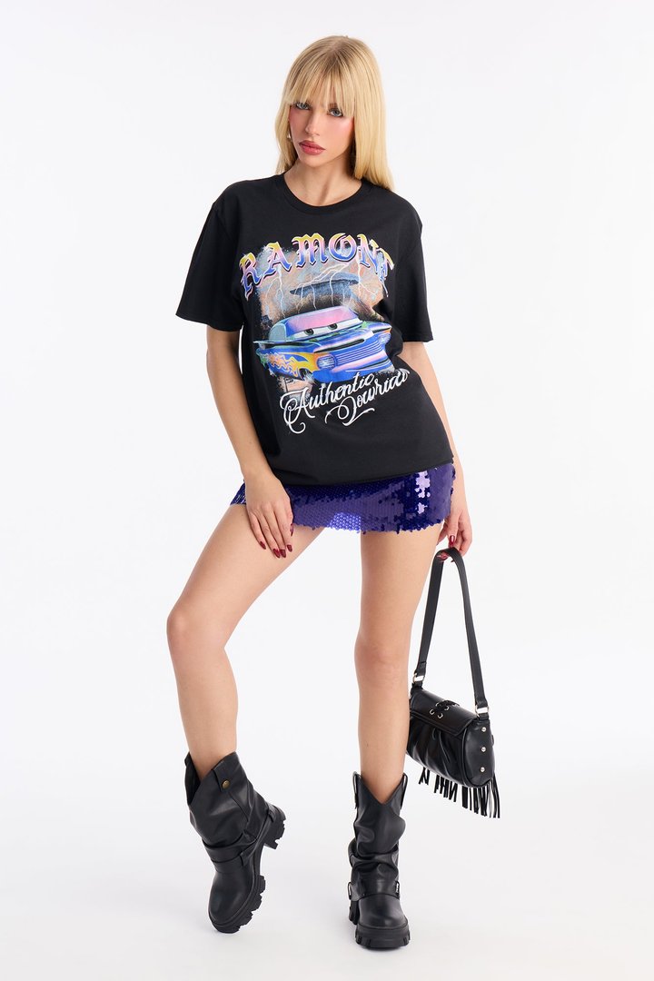 Ramone Cars Low And Slow Tee - Black