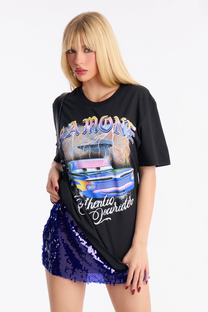 Ramone Cars Low And Slow Tee - Black