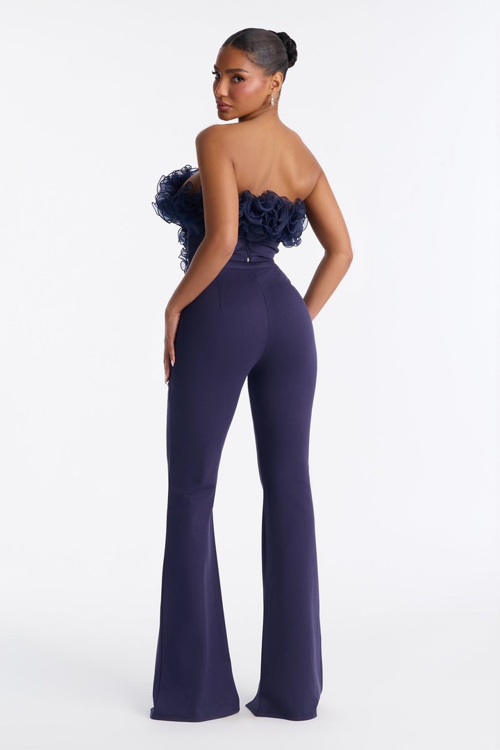 Ruby Rose Corset Pant Set - Navy