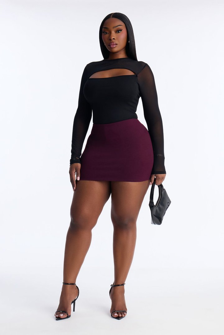 Milan Mesh Bodysuit - Black