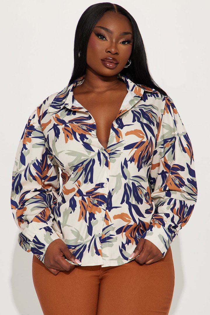 Feel A Way Shirt - Tan/Multi