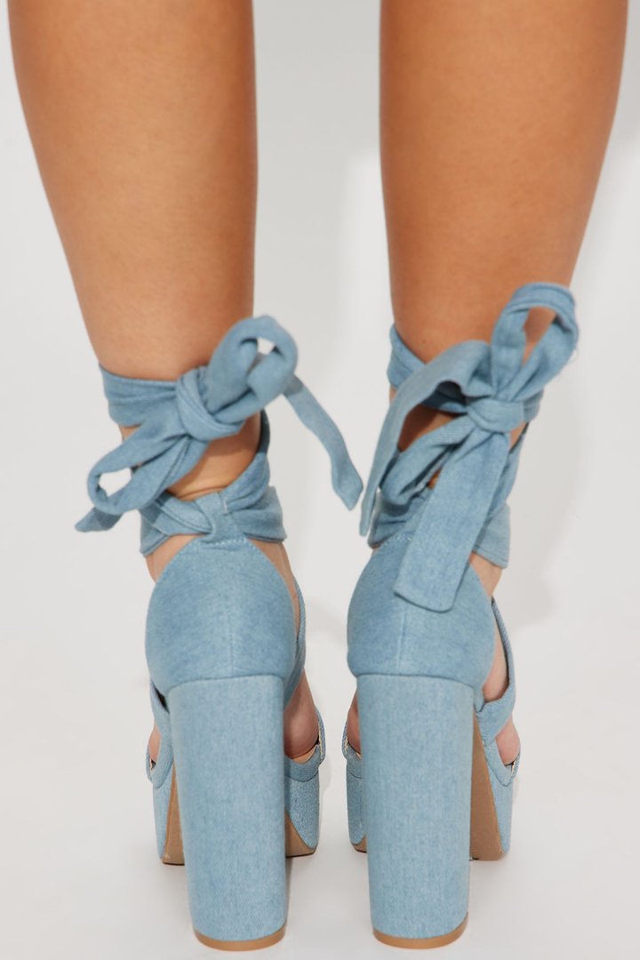 Plot Twist Heel - Denim